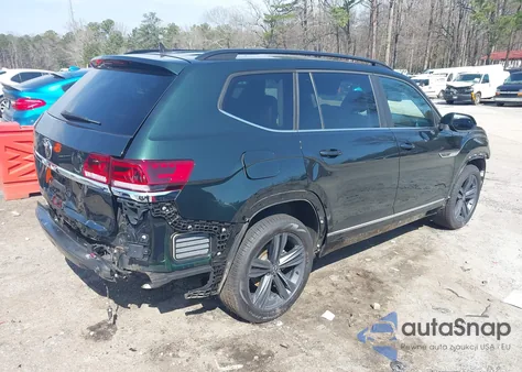 2021 Volkswagen Atlas 3.6L V6 Se W/Technology R-Line из США, поврежденный, VIN 1V2PR2CA3MC588791